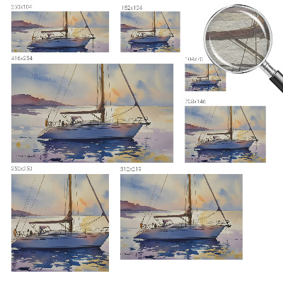 Papel mural texturado decorativo con diseño «Velero Oeste»