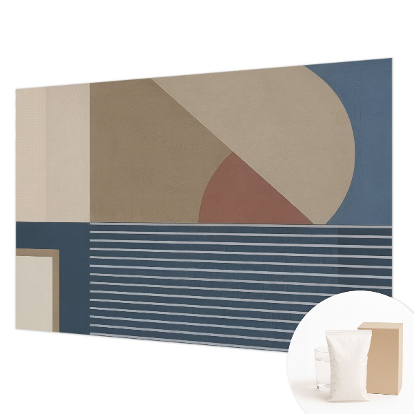 Mural de pared con estampado hermoso con una geometría armoniosa