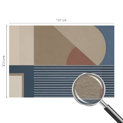 Mural de pared con estampado hermoso con una geometría armoniosa
