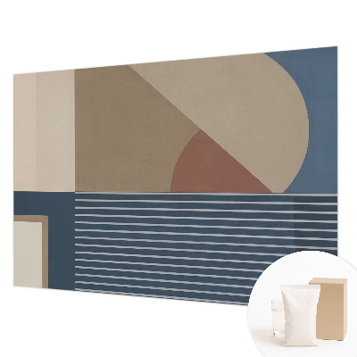 Mural de pared con estampado hermoso con una geometría armoniosa