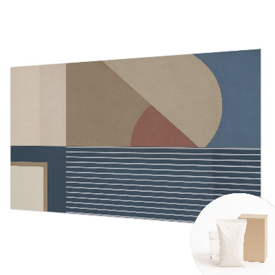Mural de pared con estampado hermoso con una geometría armoniosa