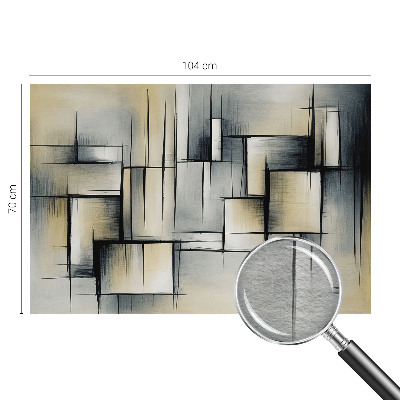 Papel mural texturado decorativo con motivo de geometría abstracta