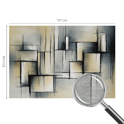 Papel mural texturado decorativo con motivo de geometría abstracta