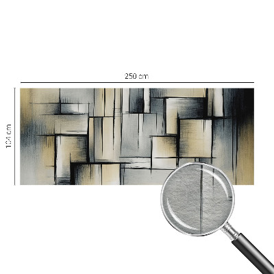 Papel mural texturado decorativo con motivo de geometría abstracta
