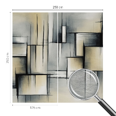 Papel mural texturado decorativo con motivo de geometría abstracta