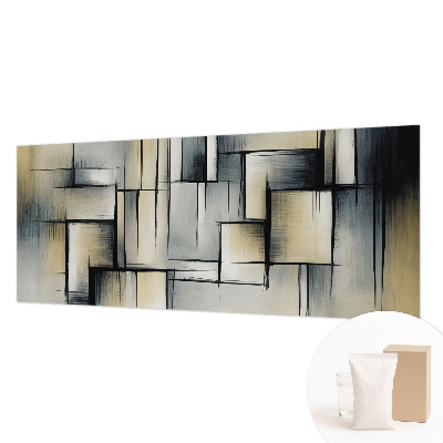 Papel mural texturado decorativo con motivo de geometría abstracta
