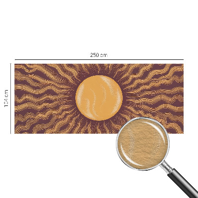 Mural decorativo con diseño de rayos del sol