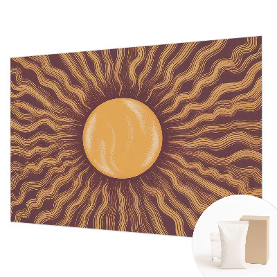 Mural decorativo con diseño de rayos del sol