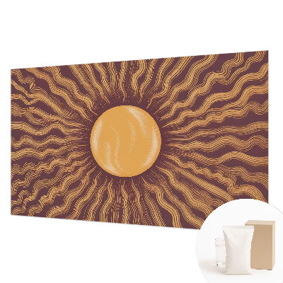 Mural decorativo con diseño de rayos del sol