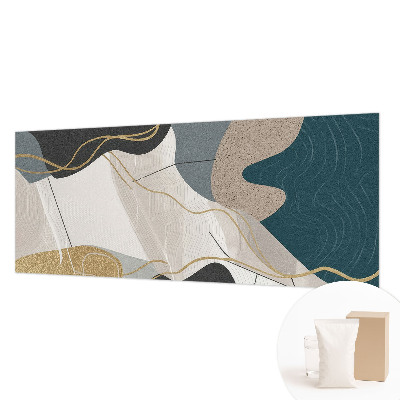Mural de pared con estampado hermoso con formas abstractas
