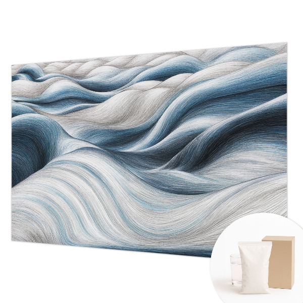 Papel mural con patrón decorativo con diseño de ondas suaves