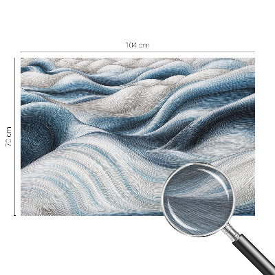 Papel mural con patrón decorativo con diseño de ondas suaves