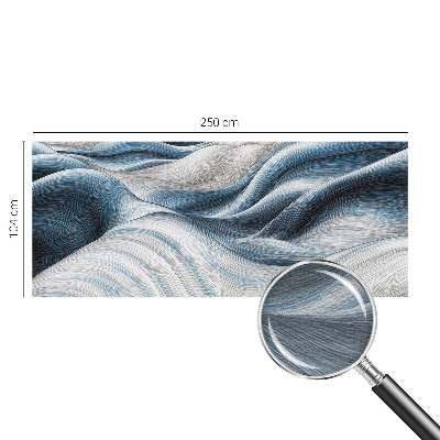 Papel mural con patrón decorativo con diseño de ondas suaves