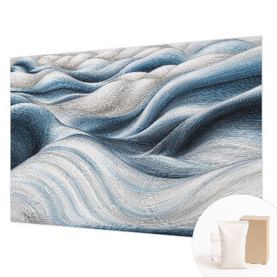 Papel mural con patrón decorativo con diseño de ondas suaves