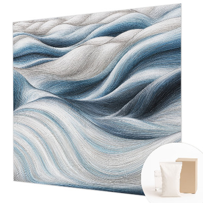 Papel mural con patrón decorativo con diseño de ondas suaves
