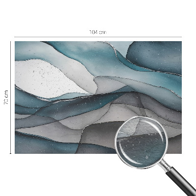 Papel mural con patrón decorativo con olas coloridas