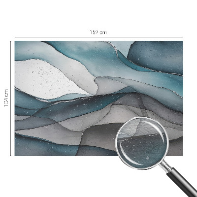 Papel mural con patrón decorativo con olas coloridas
