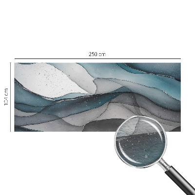 Papel mural con patrón decorativo con olas coloridas
