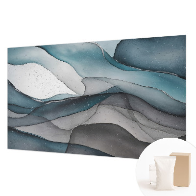 Papel mural con patrón decorativo con olas coloridas