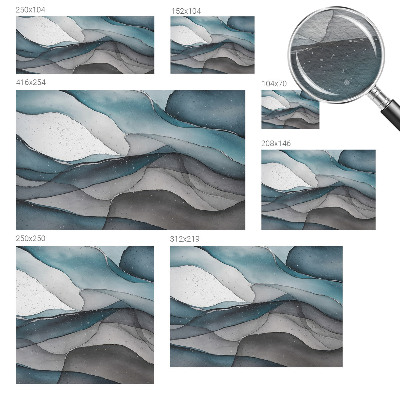 Papel mural con patrón decorativo con olas coloridas