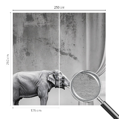 Fotomural decorativo para cabecero de cama con un elefante surrealista