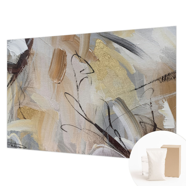 Mural de pared con estampado hermoso con una composición abstracta