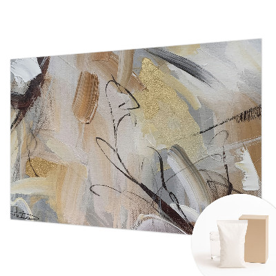 Mural de pared con estampado hermoso con una composición abstracta