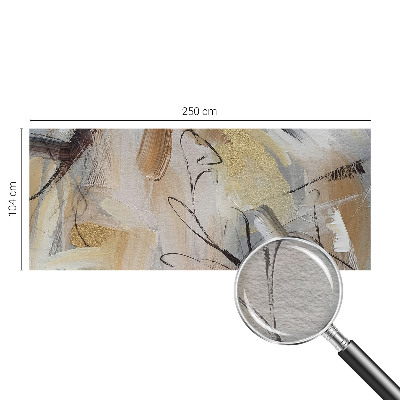 Mural de pared con estampado hermoso con una composición abstracta