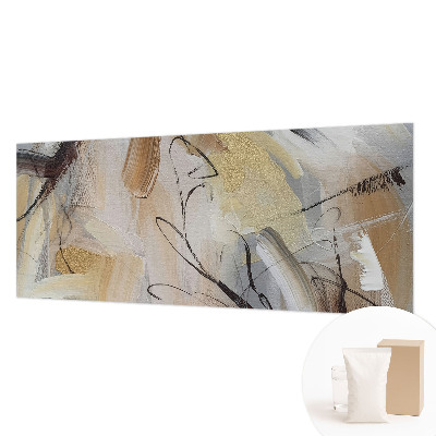Mural de pared con estampado hermoso con una composición abstracta