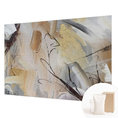 Mural de pared con estampado hermoso con una composición abstracta