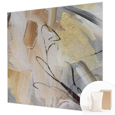 Mural de pared con estampado hermoso con una composición abstracta