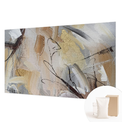 Mural de pared con estampado hermoso con una composición abstracta