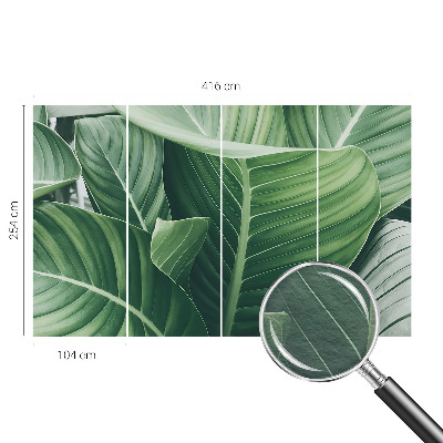 Papel mural con patrón decorativo en color verde con diseño 'Paz'