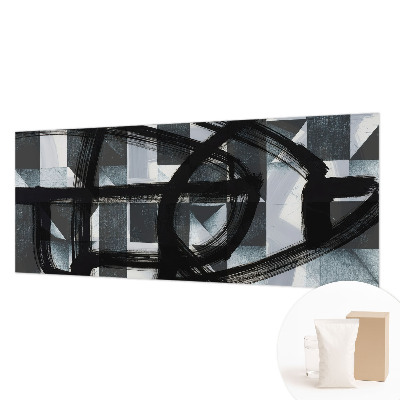 Papel mural texturado decorativo con diseño de geometría expresiva