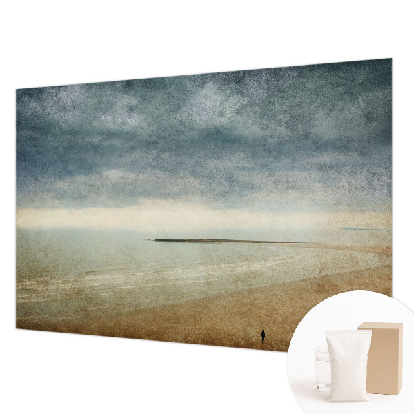 Mural decorativo con un paisaje nostálgico
