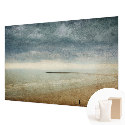 Mural decorativo con un paisaje nostálgico