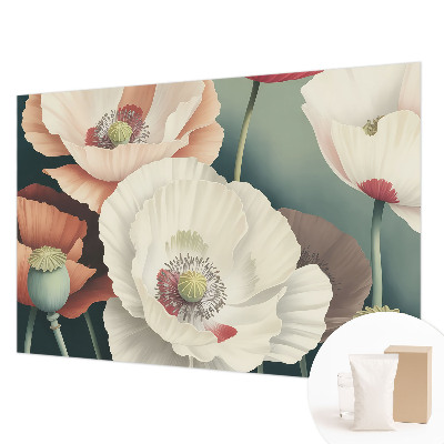Fotomural decorativo para cabecero de cama con diseño de belleza floral para cabecero