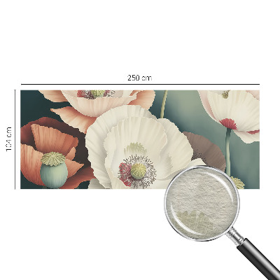 Fotomural decorativo para cabecero de cama con diseño de belleza floral para cabecero
