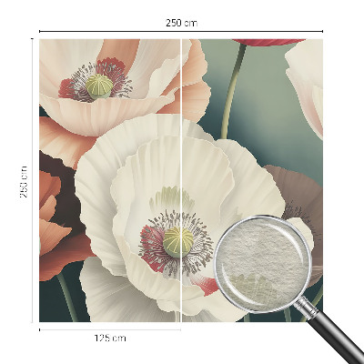 Fotomural decorativo para cabecero de cama con diseño de belleza floral para cabecero