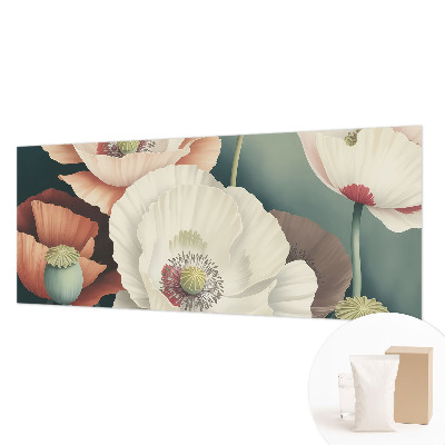 Fotomural decorativo para cabecero de cama con diseño de belleza floral para cabecero