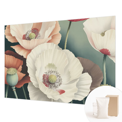 Fotomural decorativo para cabecero de cama con diseño de belleza floral para cabecero