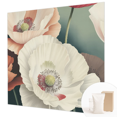 Fotomural decorativo para cabecero de cama con diseño de belleza floral para cabecero