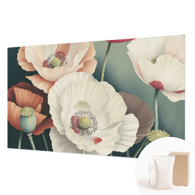 Fotomural decorativo para cabecero de cama con diseño de belleza floral para cabecero