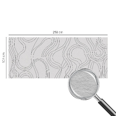 Fotomural decorativo para cabecero de cama con líneas orgánicas