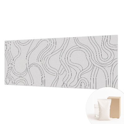 Fotomural decorativo para cabecero de cama con líneas orgánicas