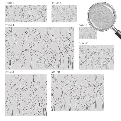 Fotomural decorativo para cabecero de cama con líneas orgánicas