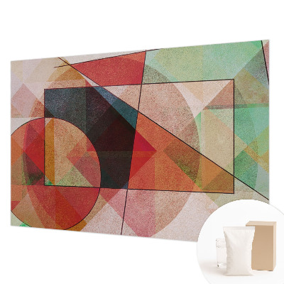 Papel mural con patrón decorativo con diseño de abstracción geométrica