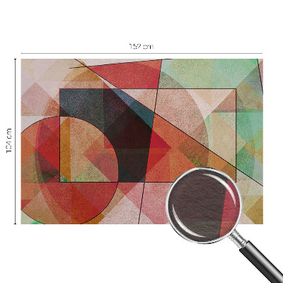 Papel mural con patrón decorativo con diseño de abstracción geométrica