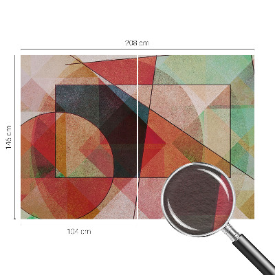 Papel mural con patrón decorativo con diseño de abstracción geométrica