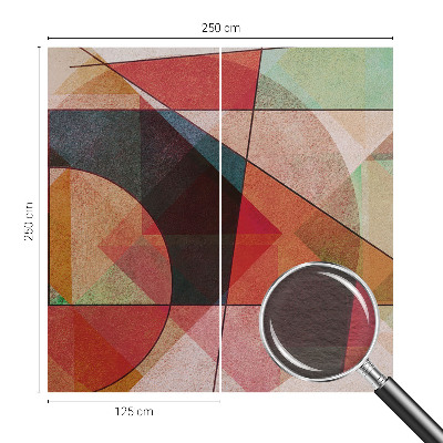 Papel mural con patrón decorativo con diseño de abstracción geométrica